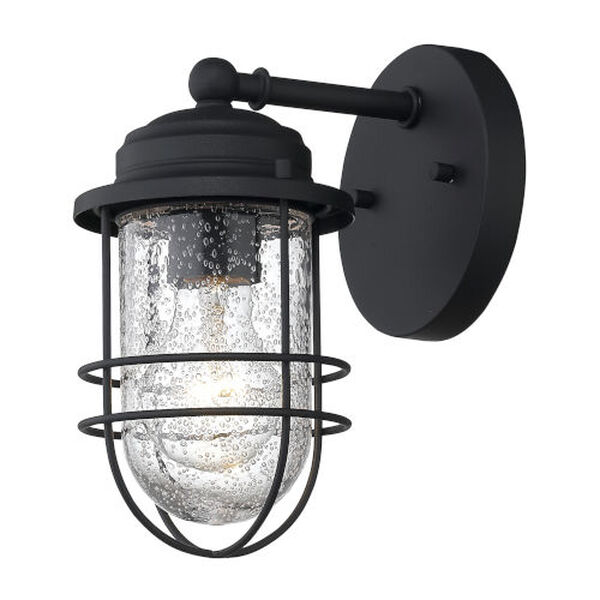 Seaport Natural BlackOne-Light Outdoor Wall Sconce, image 1